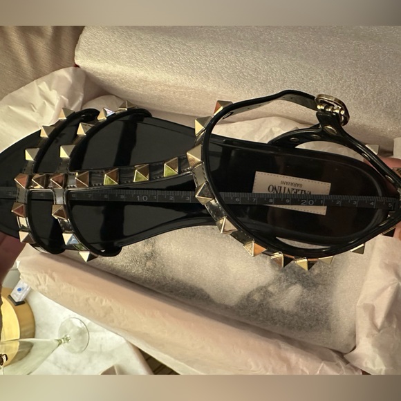 Valentino Jelly Gladiator Rockstud Sandals - Black - Picture 6 of 6